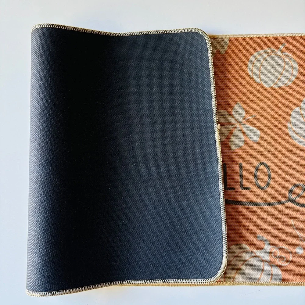 Hello Fall Pumpkin Mat, Set of 2
